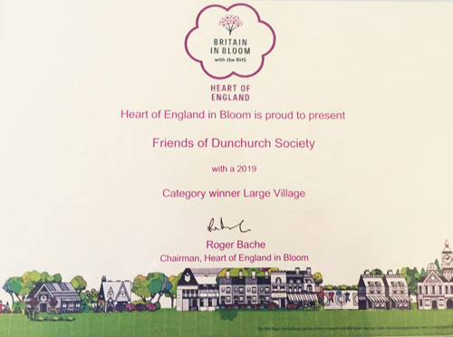 2019 Heart of England - Category Winner of Large Village - Certificate