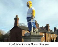 Statue as Homer Simpson